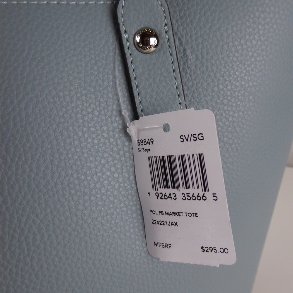 Coach Polished Pebbled Leather Market Tote Bag NWT - Picture 4 of 9